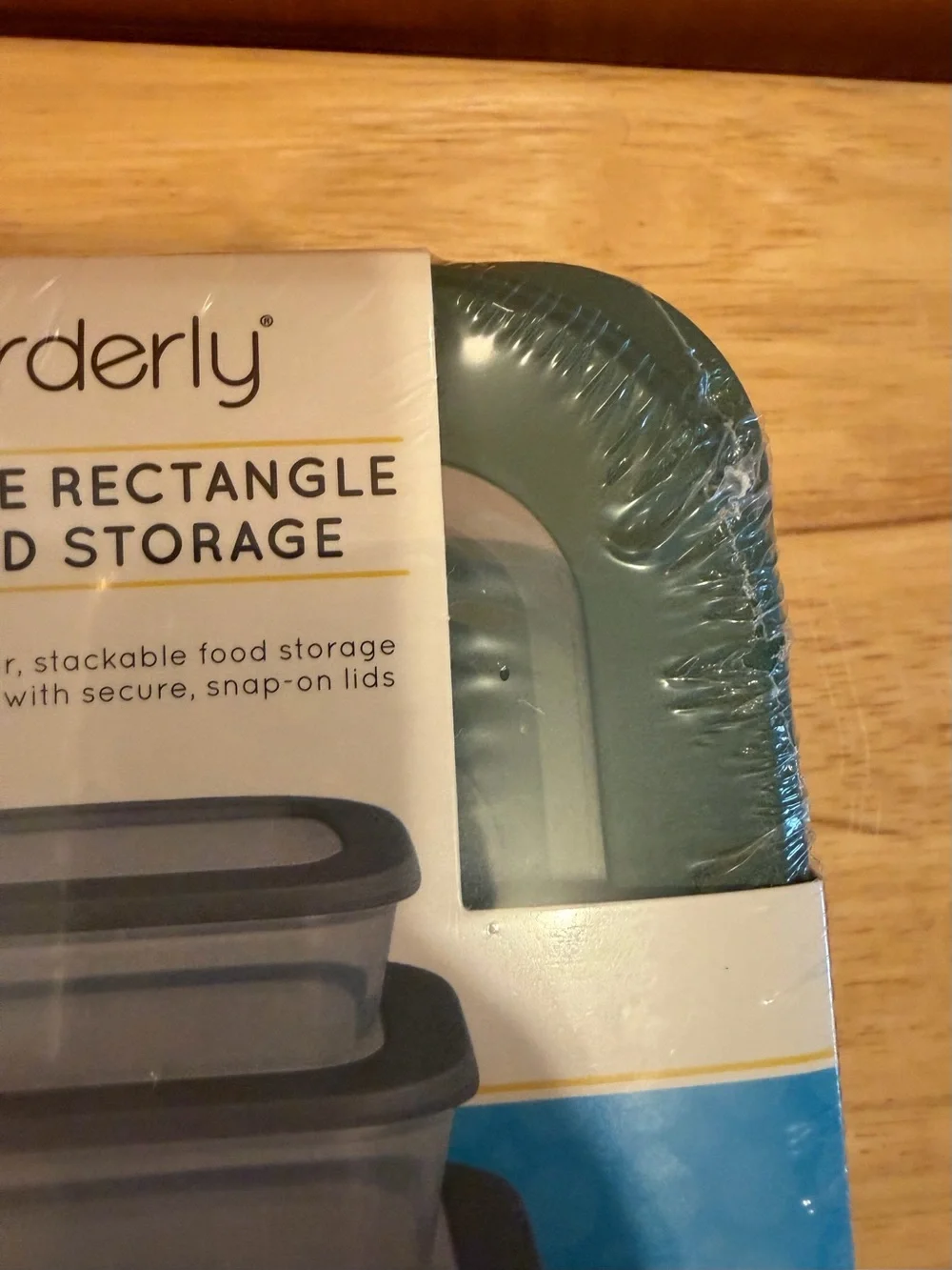 Orderly 3-Piece Rectangle Food Storage Set - Green